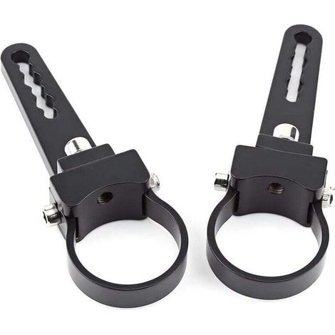 Support de fixation pour barre stabilisatrice/pare-buffle en aluminium Ulisem 1,5"-3" pour feux de travail à LED tout-terrain (2")