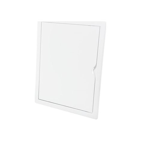 EDM – Tapa de visite rectangulaire encastrable 21,5 x 26,5 cm – ABS blanc – Ouverture push-pull pour accès facile aux systèmes cachés