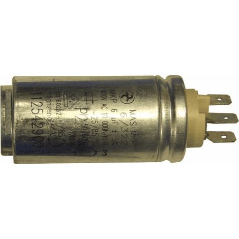 CONDENSATEUR DE DEMARRAGE MOTEUR 6 MF POUR LAVE LINGE ARTHUR MARTIN - 112542900