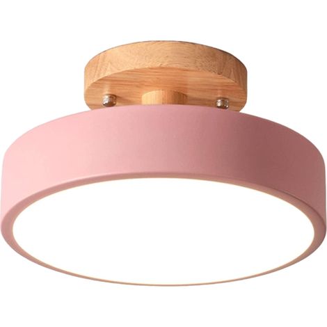 Plafonnier rond semi-plafonnier à trois températures de couleur (110 V, convient pour un îlot de cuisine, une chambre à coucher, une chambre d'enfant) (1/5)