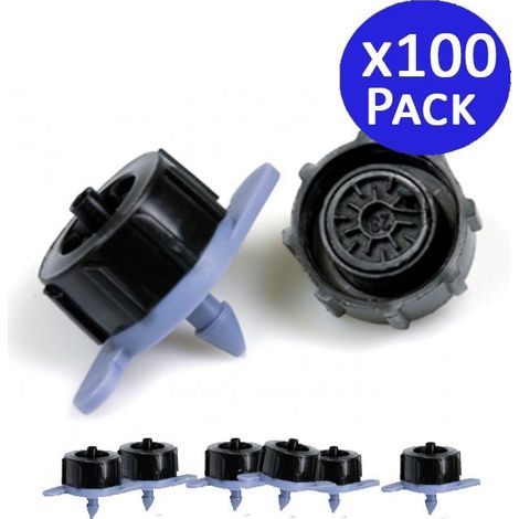 Lot de 100 Goutteur d'irrigation 4 litres/heure goutte à goutte, système d'arrosage Automatique, système micro drip (1/5)