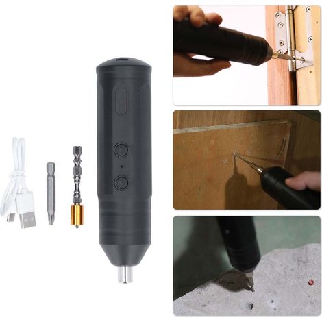 kit d'outils de tournevis électrique mini-perceuse pistolet (1/5)