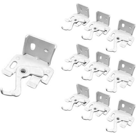 Confezione da 10 staffe standard per tende romane, accessori per tende romane, staffa di montaggio a farfalla per montaggio superiore o frontale (1/2)