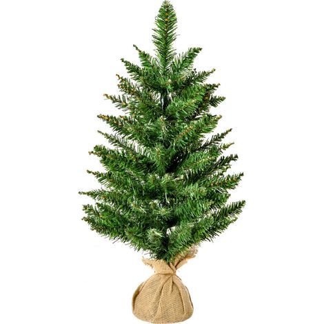 Bardusch - Sapins de Noël miniatures avec neige artificielle, 60 cm de haut, avec support en ciment, multicolores (1/5)