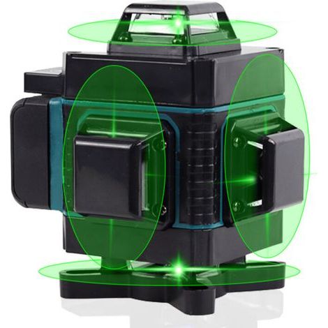 16-Linien-Wasserwaage mit Stativ, hochpräzisem 4D-Gründisplay, automatischem Fliesennivellierwerkzeug (1/5)