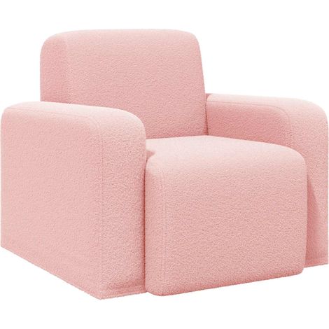 Fauteuil Rose Bouclé vidaXL (1/5)