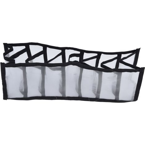 Boîte de Rangement pour Sous-vêtements 7 Compartiments - Organisateur Pliable pour Culottes, Chaussettes et Soutiens-gorge