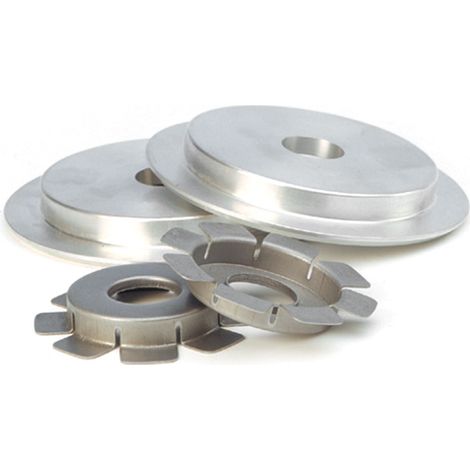 Coppia flange di riduzione in alluminio per ruote non tessuto D.115 - Rosver 1pz