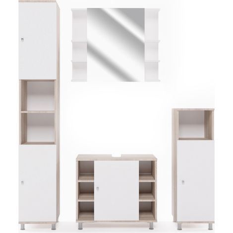 Set mobili bagno Fynn, Sonoma, 4 parti, Vicco (1/5)