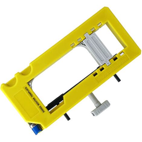 Plantilla de plástico para bisagras de puertas, de 3 a 5 pulgadas de largo, con radio de 1/4 a 5/8 de pulgada, plantilla para fresadora para trabajos de carpintería. (1/5)