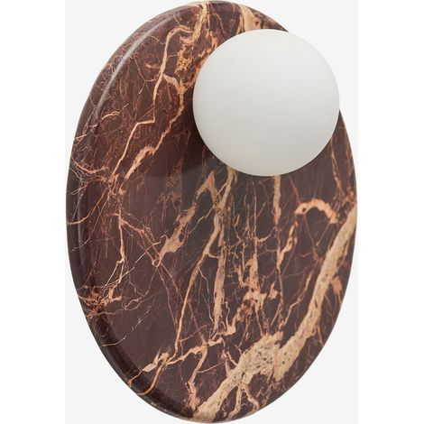 Aplique da parete Ø30 cm in marmo con sfera di cristallo Conrad SKLUM            