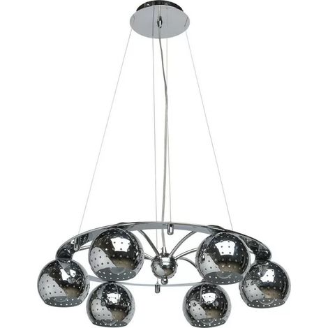 Mw-Light 1120206 - TECHNO Lámpara Colgante 6 x 60W E14 750x550mm - Cromo