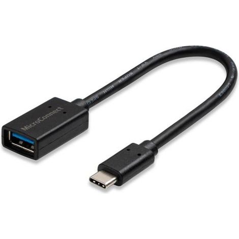 Microconnect 0,2m USB 3.1 - USB Cavo (0,2m, USB C, USB A, 3.0 (3.1 Gen 1), connettore maschio / connettore femmina, nero)
