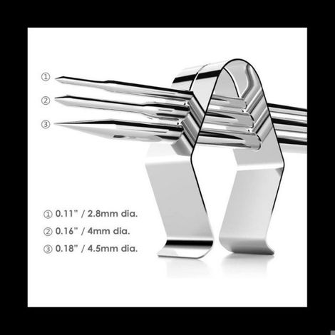 Clip de Support de Sonde Clips de Sonde de Viande pour Barbecue Support de Sonde de Barbecue à Trois Trous pour Fours à Gril (1/5)
