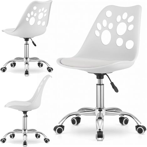 Silla giratoria Reno - blanca (1/5)