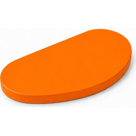 Estante de Pared, Estante Suspendido, Fijación Oculta, Balda de Pared, Kit de Tacos Incluido, Naranja, 30x15x1,8 cm (1/4)
