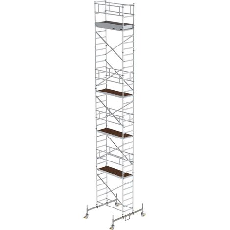 MUNK Rollgerüst mit Fahrbalken 0,75x1,80m Plattform 11,45m AH (1/4)