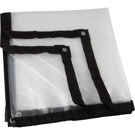 Bâche Transparente, Jardin Clair Bâche étanche Anti-Gel Film Anti-Pluie Film Isolant Auvent PE Couvercle en Plastique (1 2m) (1/4)