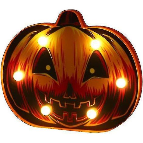 Lanterne LED citrouille grimaçante pour décoration d'Halloween, basse tension, lumière de nuit pour les fêtes, citrouille 3 (1/3)