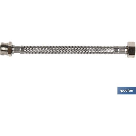 Raccord flexible INOX M1/2-H3/8 20 cm. (1/2)