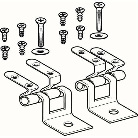 Bisagras de acero inoxidable adecuadas para 571150 y 574720 Geberit