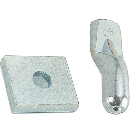 PIASTRA CON PERNO PER CARDINE D 20 MM ACC ZINC- COMBI ARIALDO- 10,0 pz