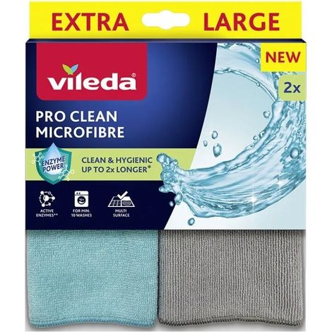 256590 Paño de microfibra Vileda Pro Clean, 2 unidades.