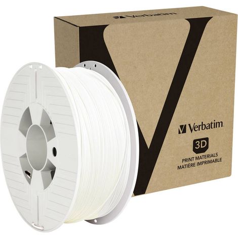 Verbatim 55050 Filamento per stampante 3D PETG 1.75 mm 1 kg Bianco 1 pz. (1/4)