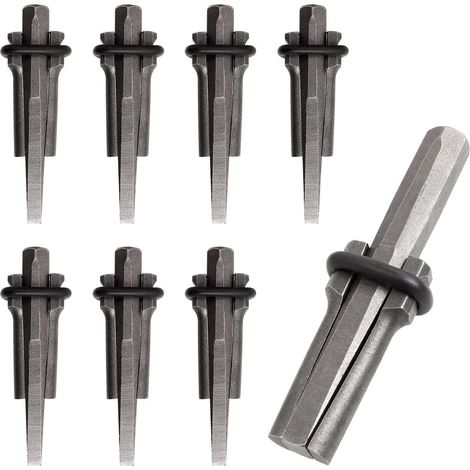 Cales et coins robustes de 18 mm (3/4 po), paquet de 8, outils manuels pour fendeur de pierres et de roches en béton