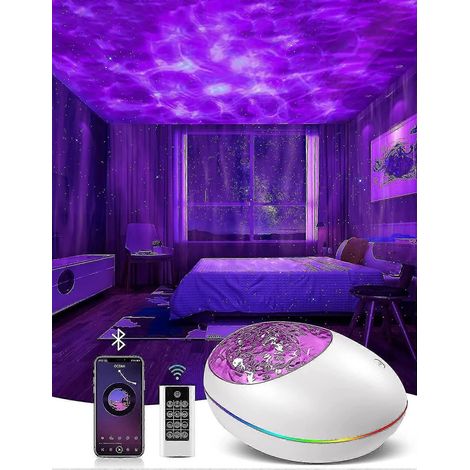 [RM] Projecteur d'aurores boréales, veilleuse 3 en 1 avec bruit blanc, minuterie, haut-parleur Bluetooth, plafonnier effet galaxie. (1/5)