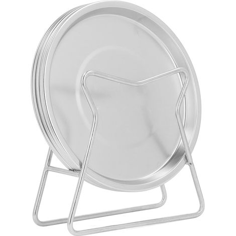 8-teiliges Set aus runden Grillplatten aus Edelstahl 304, kleinen Speisetellern für Snacks und Beilagen (1/5)