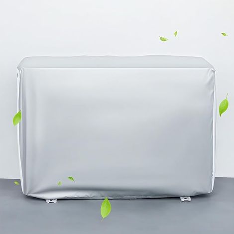 Housse de protection pour climatiseur extérieur climatiseur extérieur crème solaire imperméable à l'eau et à la poussière (86 x 32 x 56 cm) (1/5)