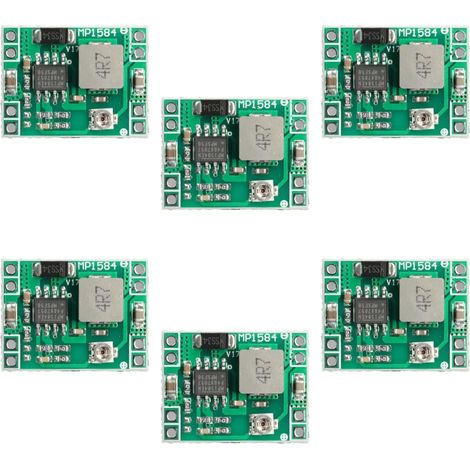 6 Pièces Module Convertisseur Abaisseur DC-DC Réglable 4.5V-28V à 0.8V-20V, Régulateur de Tension avec Sortie 3A Maximum pour Alimentation Électronique, Mobile, Véhicule, DIY (1/5)