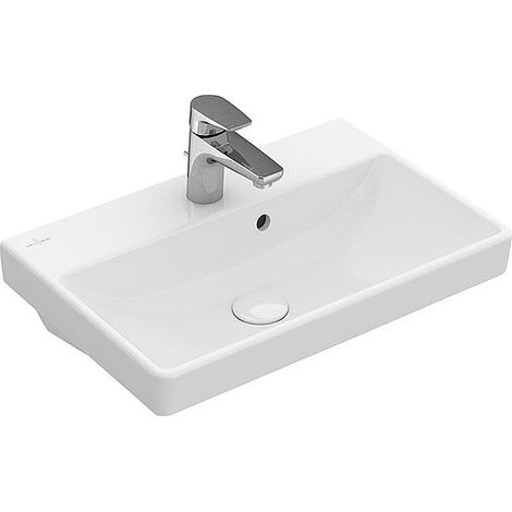 Handwaschbecken Villeroy & Boch Avento 550 x 370 x 155 mm, mit Überlauf, weiß - 4A005501 (1/3)