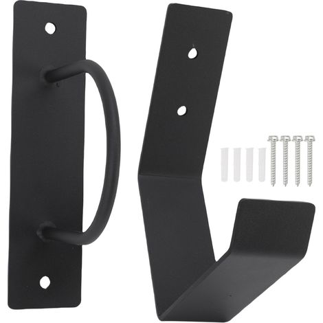 Kit de fixation murale pour corde de combat en acier au carbone avec crochet de rangement pour salle de sport (1/5)