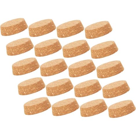 Lot de 25 bouchons liège, 5,3x4,7x1,7 cm, naturels, étanches (1/5)