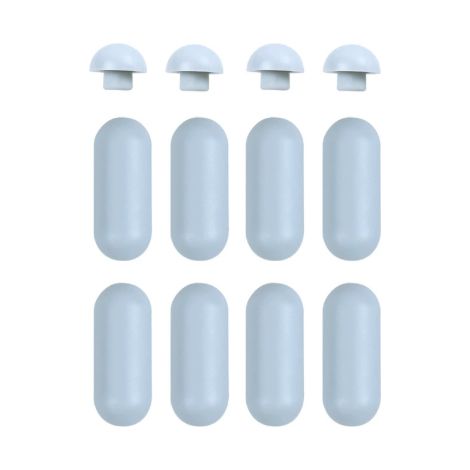 Universal-Toilettensitzpuffer, 12-teiliges Toilettensitzpuffer-Set, universelles Toilettensitzpuffer-Dämpferset, Toilettensitz-Toilettenersatzpuffer für Zuhause, Büro usw.