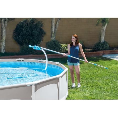 [JAMAIS UTILISÉ] Intex kit dentretien vac+ pour nettoyer piscine hors-sol avec filtration (1/4)