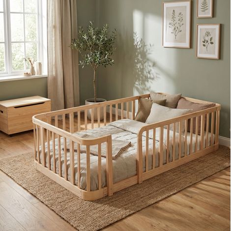 Möbel Aufbewahrung modular 140x200 Naturholz HAVRYA (1/5)