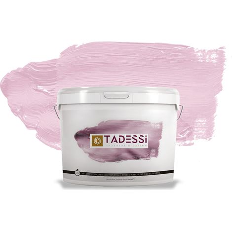 TADESSI Color Vista Wandfarbe Pastellpink - Altrosa - Matte Dispersionsfarbe - Innenfarbe für Wand und Decke (1/5)