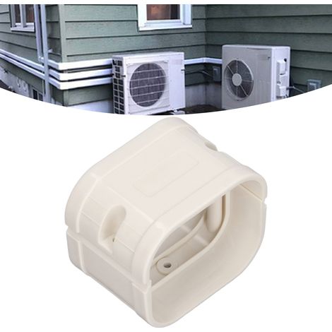 Raccords de tuyauterie droits en acier inoxydable 404, rainure décorative pour tuyaux en cuivre et tuyaux de climatisation intérieurs et extérieurs, kit de cache-tuyaux en PVC, accessoires pour tuyaut (1/5)