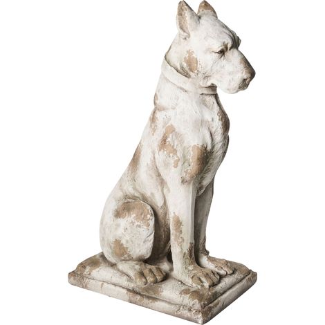 Gartenskulptur CAPALBIO Hund 81 cm Beige (1/5)