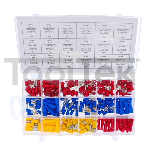 SET 280pz TERMINALI CONNETTORI CAPICORDA PREISOLATI PER CAVI ELETTRICI (1/5)