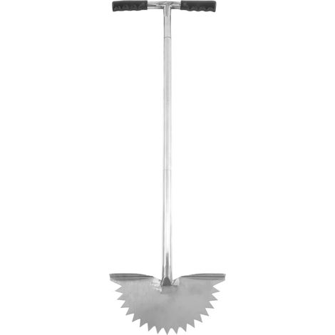 Coupe-bordure Manuel, Coupe-bordure Manuel avec Lame en Dents de Scie, Outil de Pelouse Demi-lune avec Poignée en T pour Nettoyer les Bords le Long des Trottoirs (1/5)