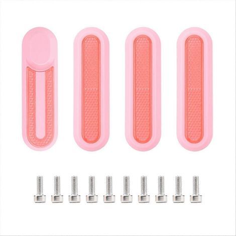 Enjoliveurs de protection pour roues de trottinette électrique, roses (1/5)