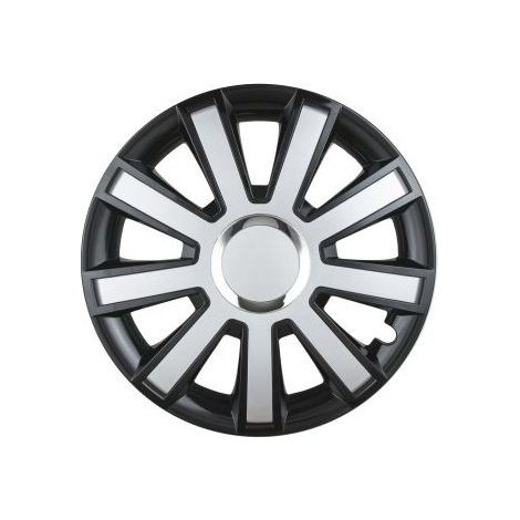 Radkappen Flash schwarz/silber - 14 Zoll