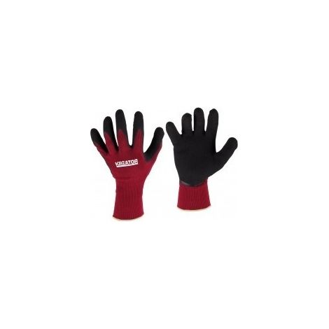Guante de jardín de látex/nylon rojo Sckrtg002m