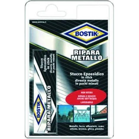 Stucco Epossidico Bicomponente Ripara Metallo  Bostik  56 Gr -PZ 2 -   Fer 81726 (1/3)