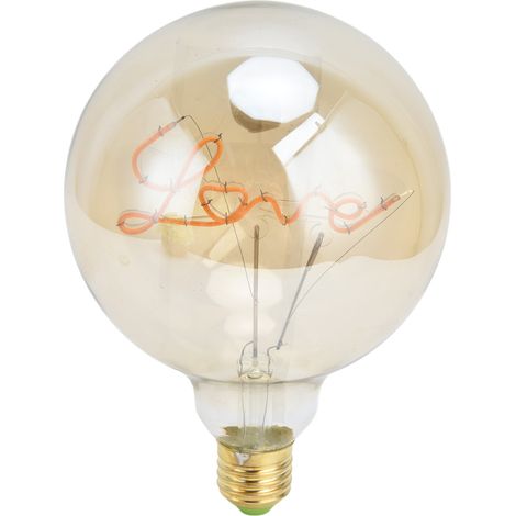Ampoule LED ronde 220V, non toxique, sans scintillement, économique, écologique, gradable, lot de LOVE (1/5)