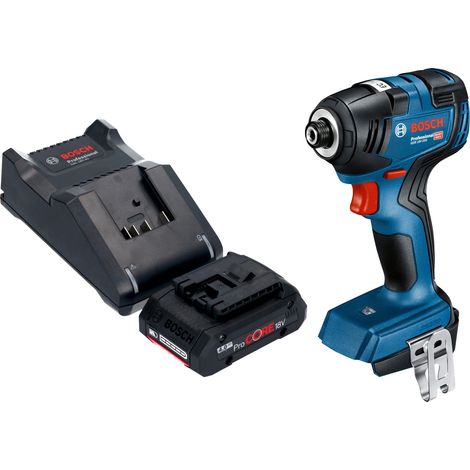 Visseuse à chocs sans fil Bosch GDR 18V-200 Professional 18 V 200 Nm sans balais + 1 batterie ProCORE 4,0 Ah + chargeur (1/5)